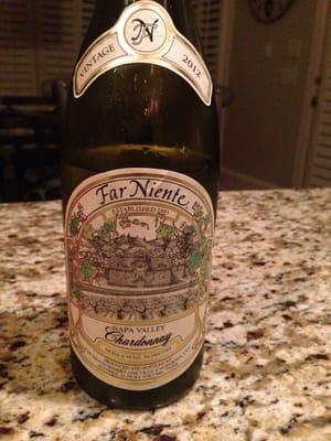 Solid recommendation on the Far Niente Chardonnay!  Don't let Summer end without trying the 2012...