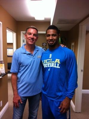 Another UCLA player coming in for treatment!