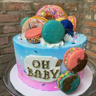 Gender Reveal Cake