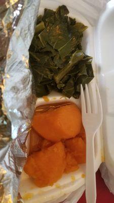 Greens and yams