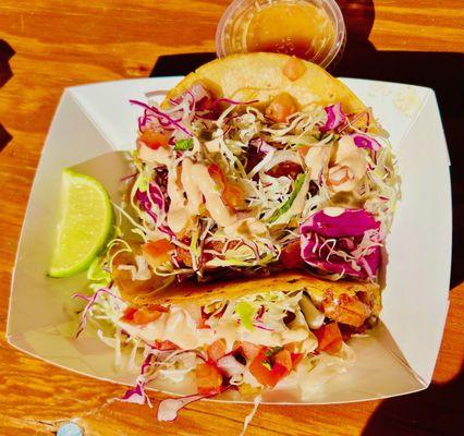 Ole Manny's Seafood Shack - shrimp & fish tacos