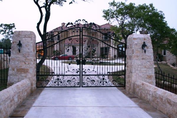 Residential Wrought Iron Automatic Gate