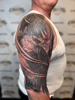 Cover up "eagle" with a real eagle.