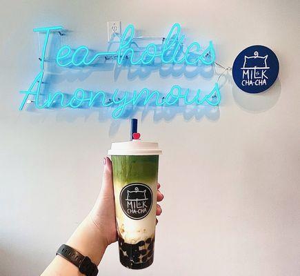 Not Matcha...but "Green Tea" Latte w/ Boba!