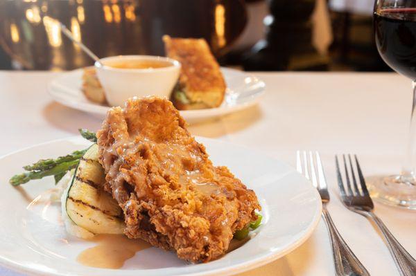 Southern Fried Chicken and a Bacon Grilled Cheese