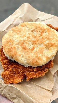 Spicy Chicken and Honey Biscuit