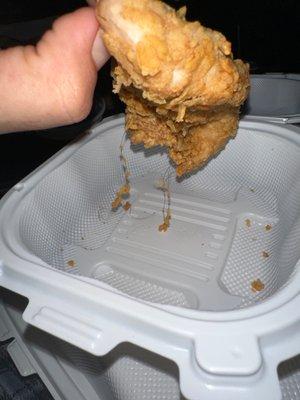 A hair fried in my chicken...