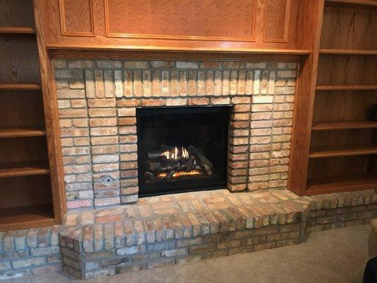 Traditional Clean Face Fireplace After Photo