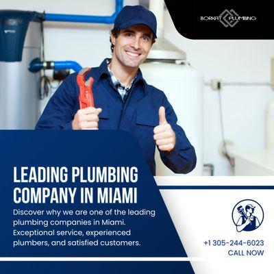 Discover why we are one of the leading plumbing companies in Miami. Exceptional service, experienced plumbers, and satisfied customers.