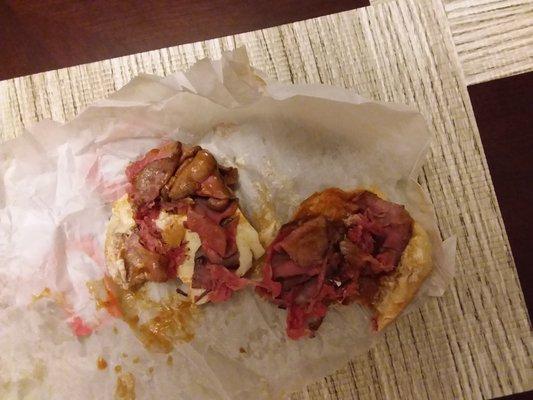 Gross almost no roast beef on the sandwiches!