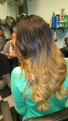 Can't choose from dark and light, Do both. Ombre!!