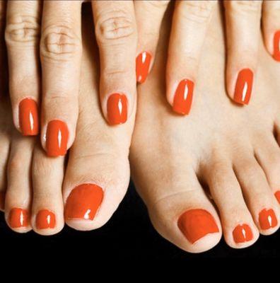 Pedicure and manicure