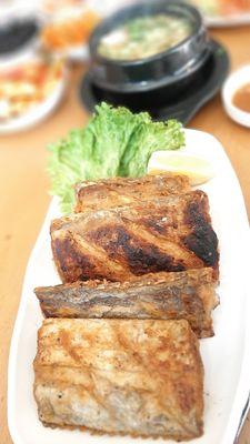 Galchi Gui.... grilled marinated cutlass fish