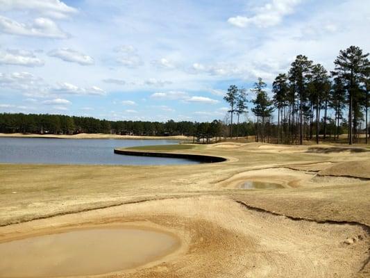 Looking at the 9th green