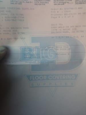 Big D Floor Covering Supplies