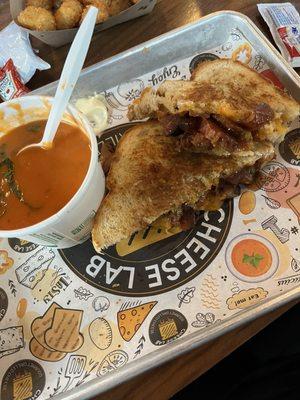 Tomato soup and the Nashville Smokehouse Melty