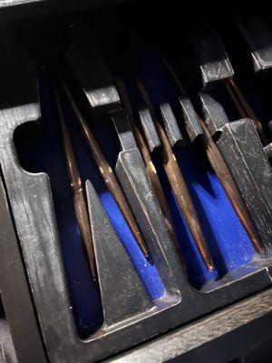 Secret silverware drawer.