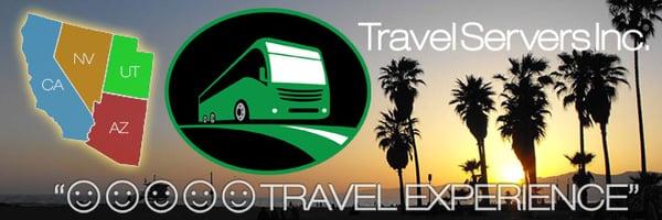 Travel Servers, Inc. - Serving the Southwest States: CA, NV, UT & AZ always providing a 5 SMILE Travel Experience