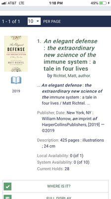 Don't expect to be able to get any newly published books, either fiction or non-fiction, in under six months from publication.