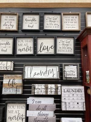 Decor signs - for young homeowners who are becoming their parents. Live Laugh Love! LOL