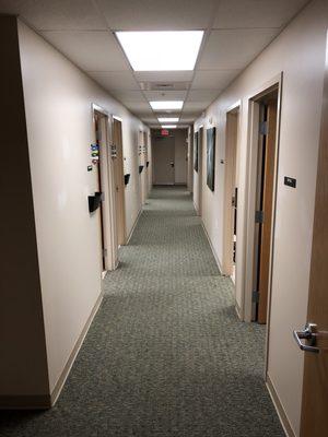 Hall of treatment rooms