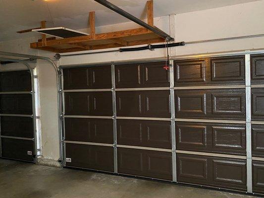 Garage door installed.