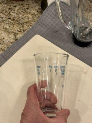 Glass decal washed away after first dishwasher run