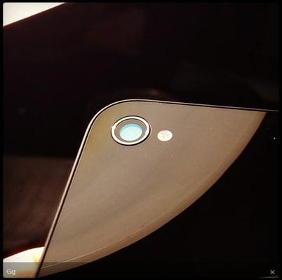 my iPhone 4/4S Backs have a Camera Lens that are real glass, not plastic like most others install.  45 degree angle under light.