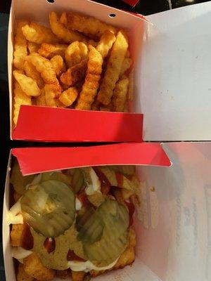 Beast Style Fries and Crinkle Fries