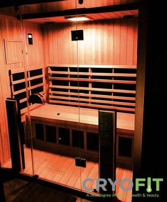 Detox and Sweat in our Full Spectrum Infrared Sauna!