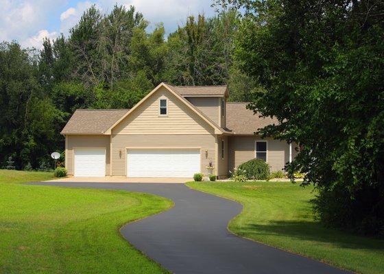 Asphalt Driveway to Rural Home