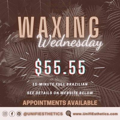 #WaxingWednesday