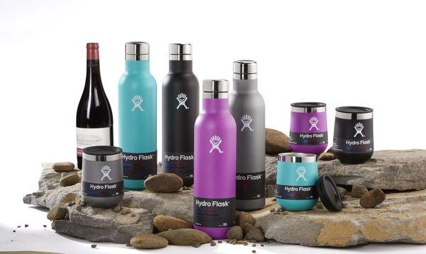 NEW! Hydro Flask Wine Collection Bottles and Wine Glasses