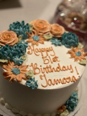 Almond birthday cake