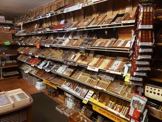 Wall to wall of cigars!!