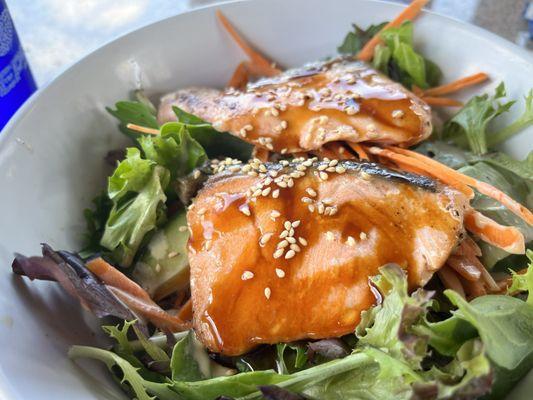 Teriyaki Salmon Bowl--delicious