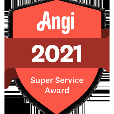 Angi Super Service Award 2021 for top-rated professional customer service