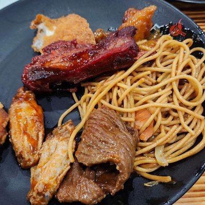 Noodles, Beef and Chicken