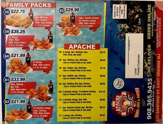 Apache Wings Fish & Chicken