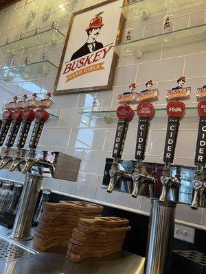 12+ ciders on tap at Buskey Cider in Scott's Addition