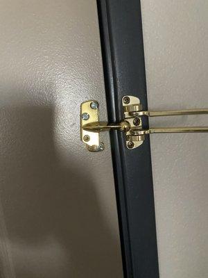 This door lock is broken