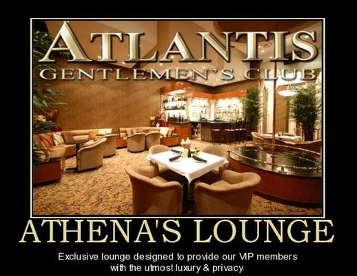 Athena's Lounge for the VIP!