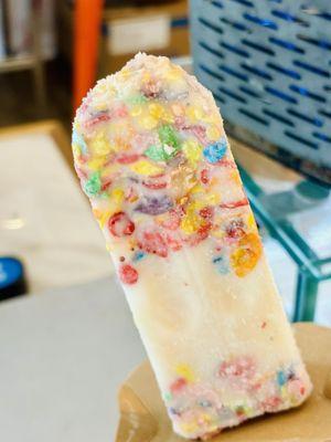 Fruity pebbles in milk! OMG!