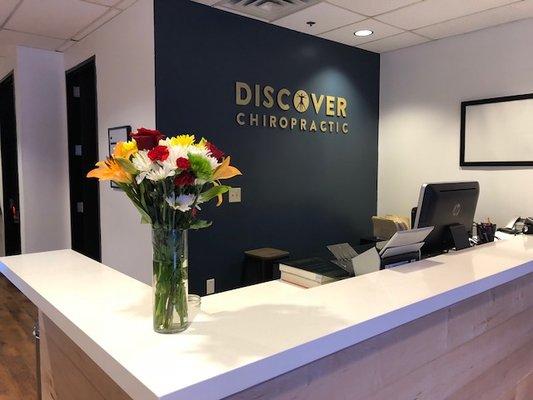 Thanks to our patient Kim for the flowers!