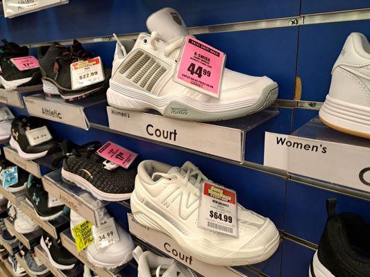 Big 5 has weekly deals on court shoes for pickleball or tennis.