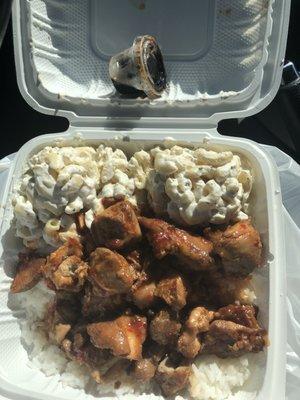 #6. Mauna Loa Chicken with half rice, sub extra mac