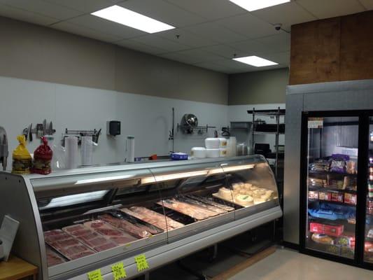 Our newly built meat department