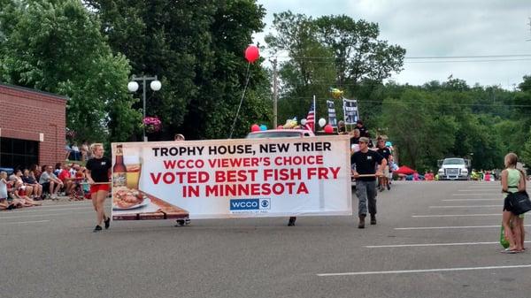 Minnesota's "BEST FISH FRY" by WCCO Viewers.  Cannon Valley Fair 101st Parade.  In Cannon Falls, MN (8 Miles South of Trophy House)