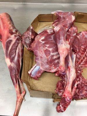 Fresh goat cut to order