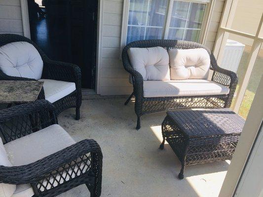 Outside Furniture cleaning